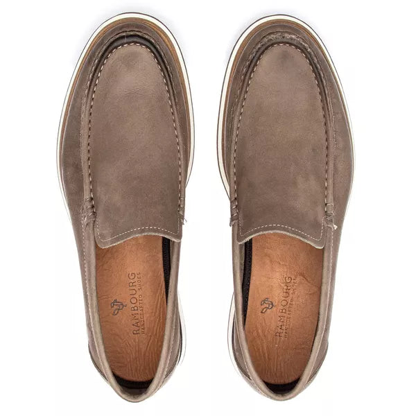 Mocassim Casual Masculino Nobuck Grey