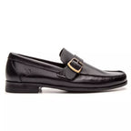 Mocassim Em Couro Absolut Preto Sola de Borracha