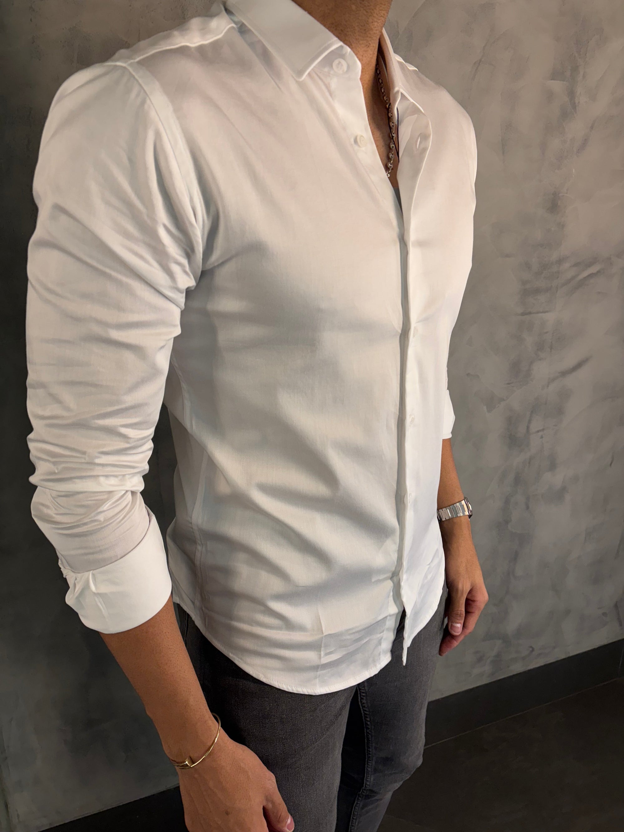 CAMISA M/L ACETINADA