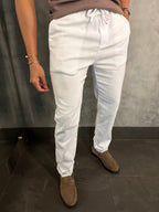 CALÇA CÓS ELÁSTICO KINGSTON BRANCO