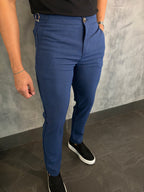 Calça Alf. Bolso Ziper Marinho