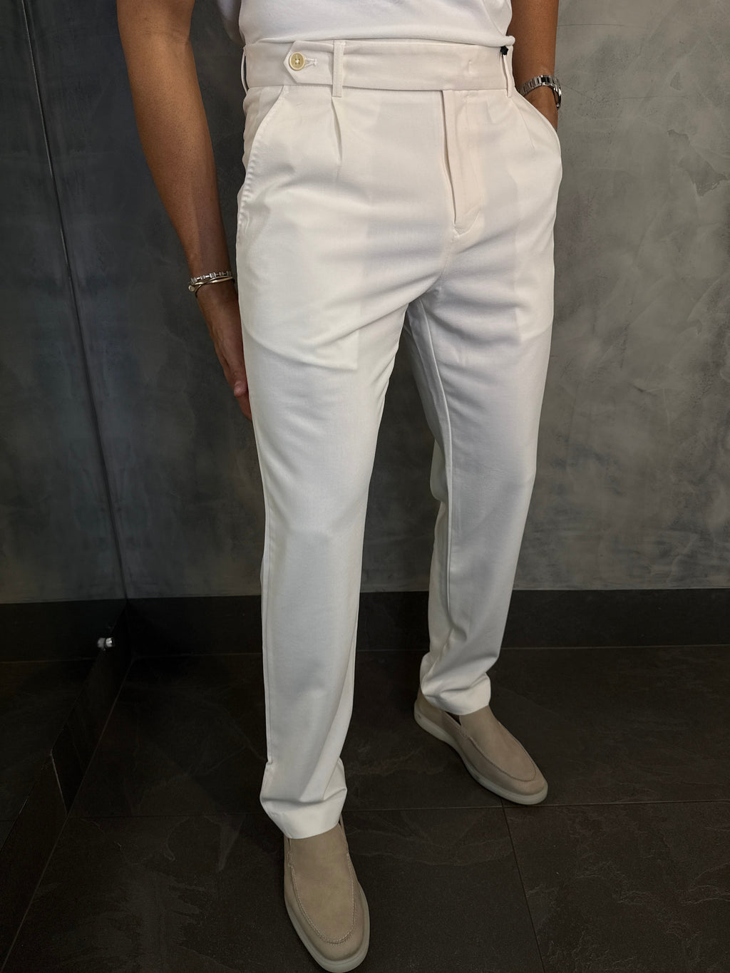 CALÇA ALF. LOOSE BOTÃO PASSANTE