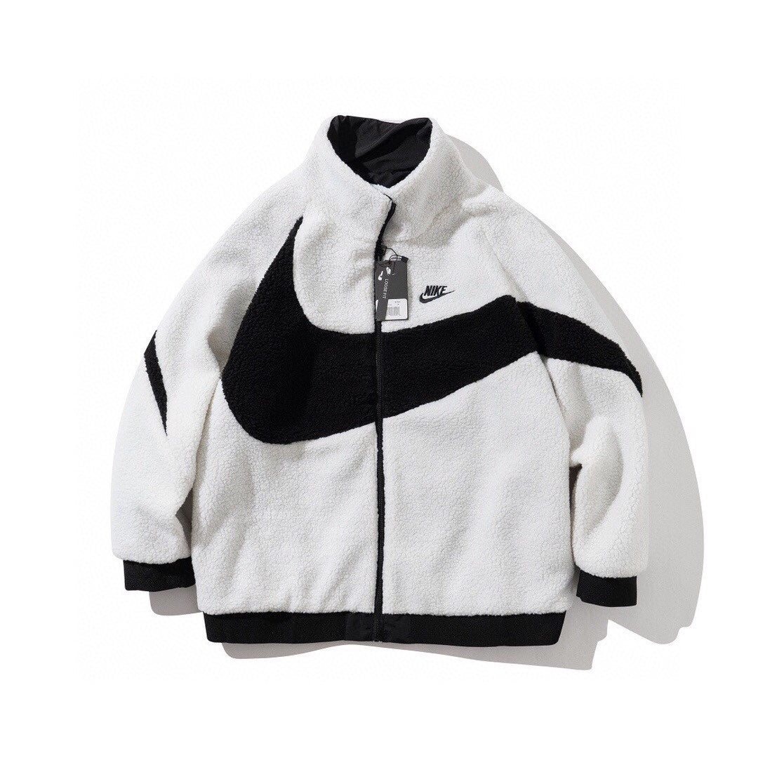 Jaqueta Nk Fleece Big Swoosh Reversível