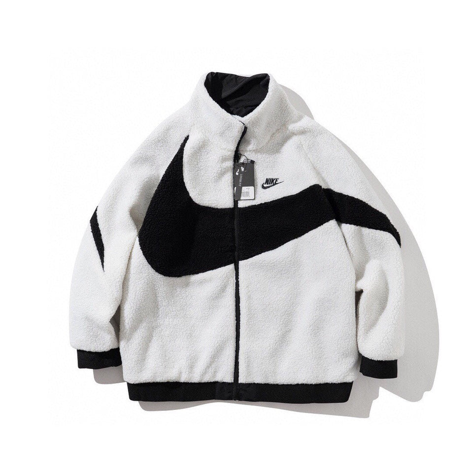 Jaqueta Nk Fleece Big Swoosh Reversível