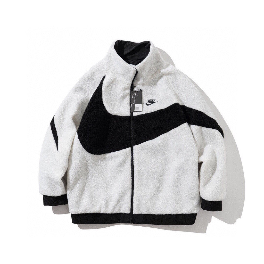 Jaqueta Nike Fleece Big Swoosh (reversível)