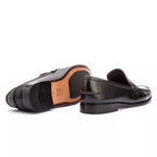 Sapato Mocassim Em Couro Sola De Couro Absolut Preto