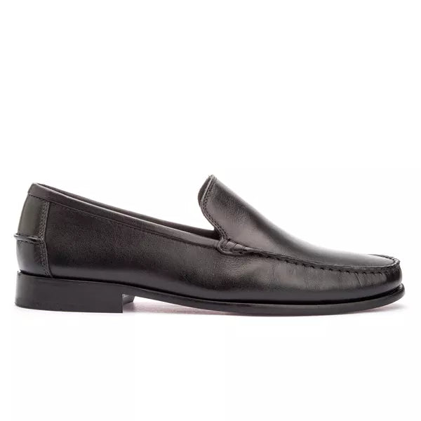 Sapato Mocassim Em Couro Sola De Couro Absolut Preto