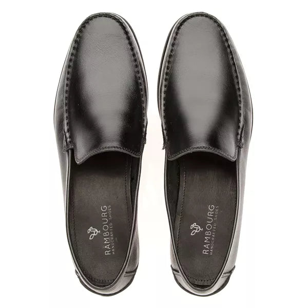 Sapato Mocassim Em Couro Sola De Couro Absolut Preto