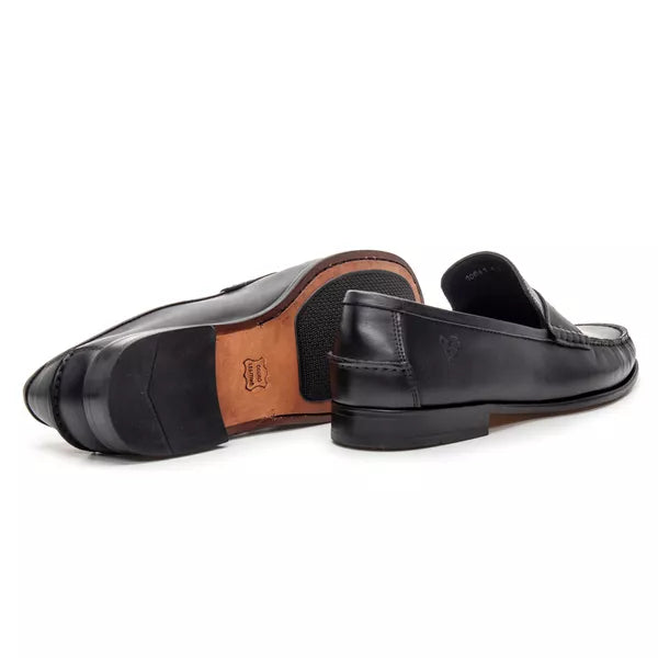 Sapato Mocassim Em Couro Sola De Couro com Antiderrapante Absolut Preto