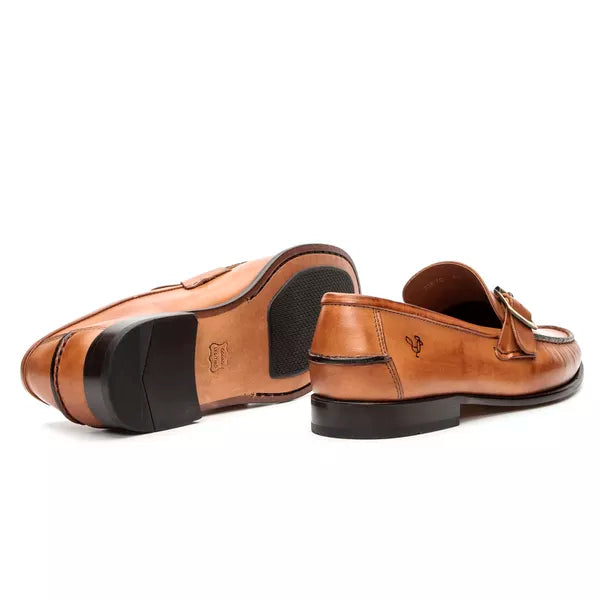 Sapato Mocassim Argentino Em Couro Sola De Couro Com Absolut Caramelo