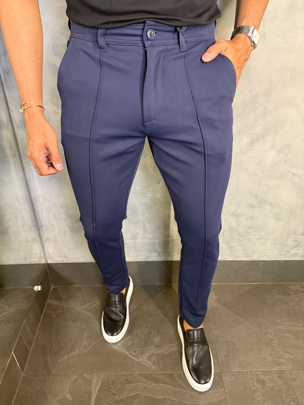 CALÇA MALHA C/ FRISO