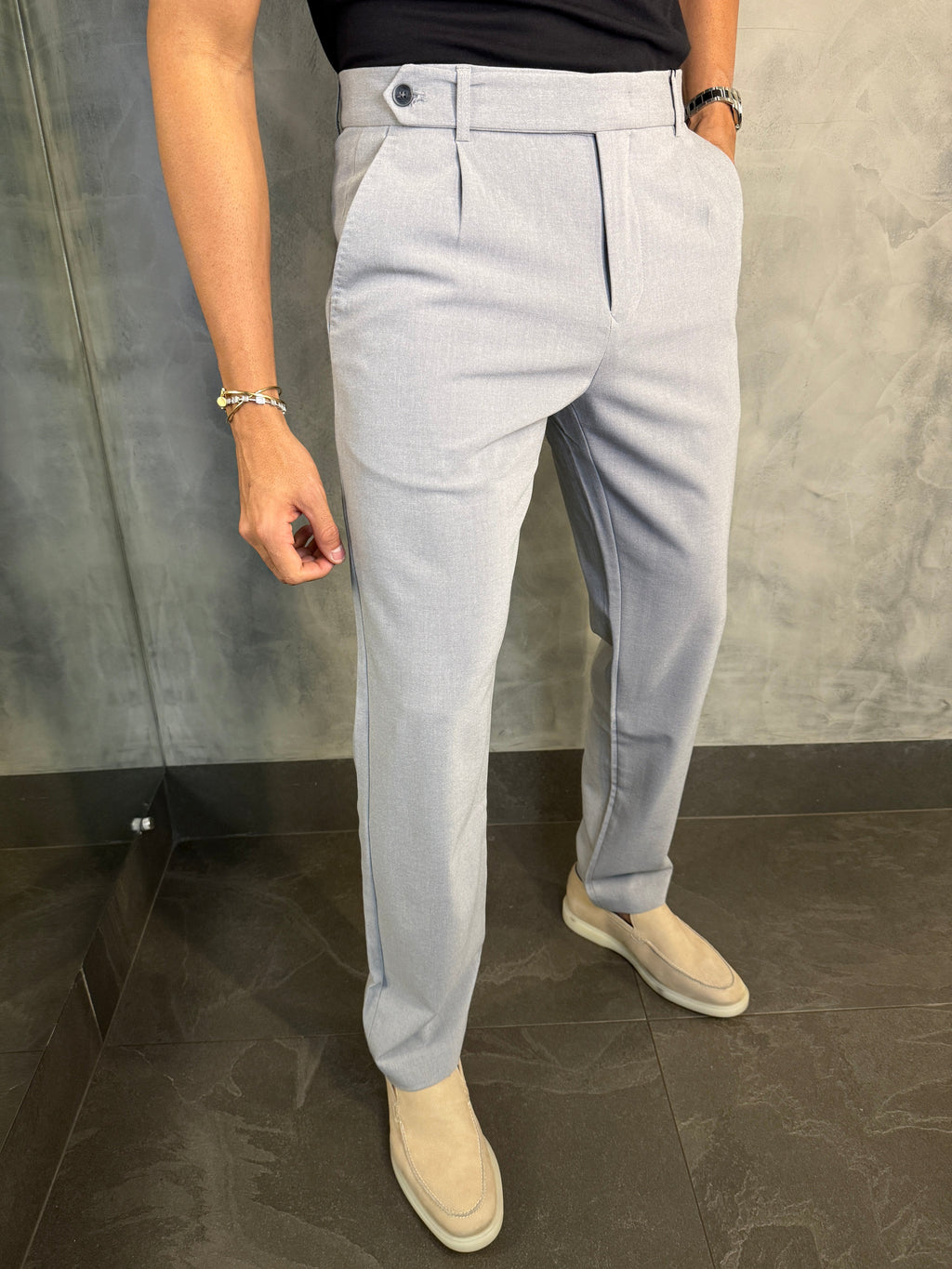CALÇA ALF. LOOSE BOTÃO PASSANTE
