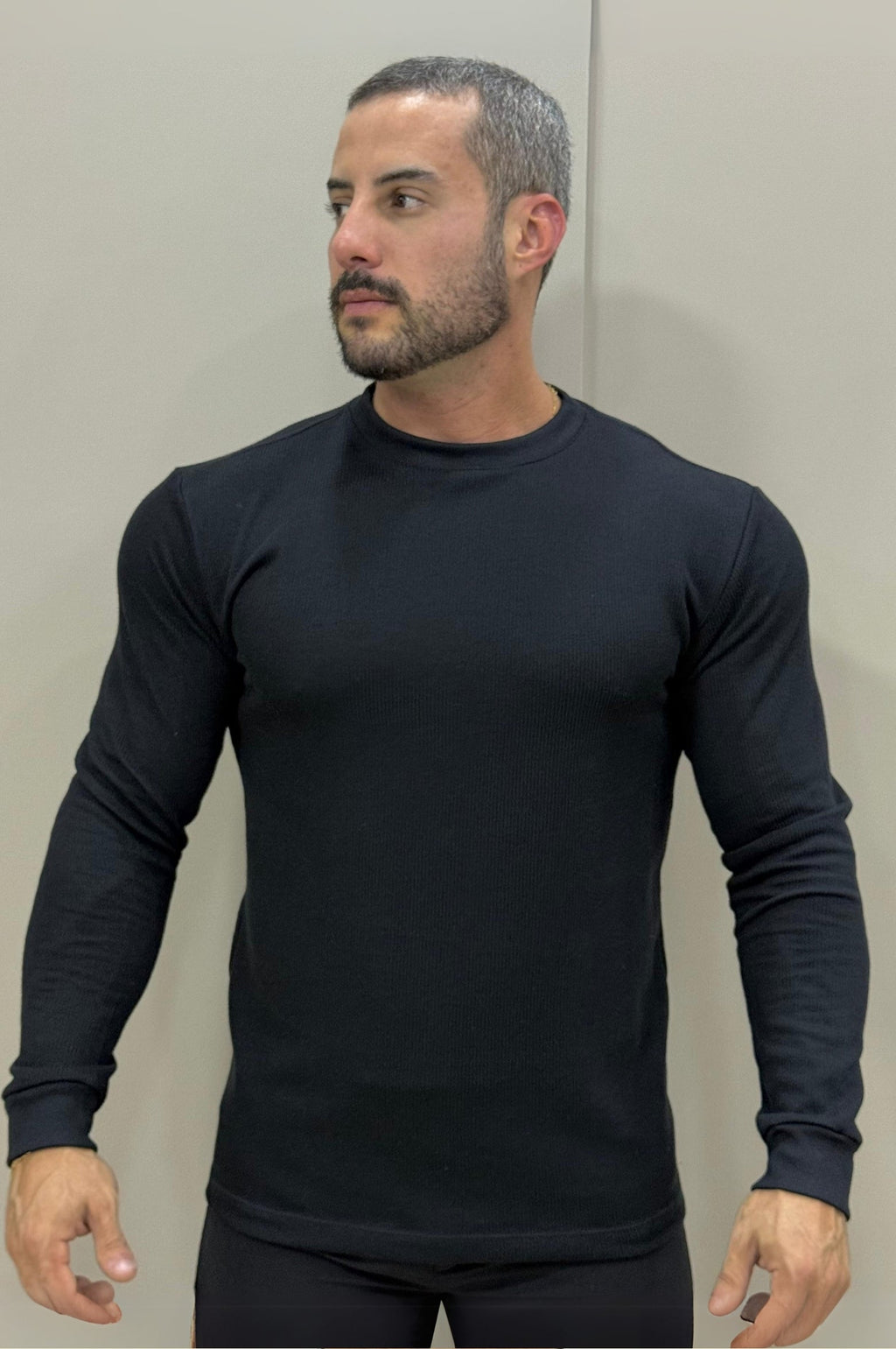 Camiseta Itália Canelada Manga Longa