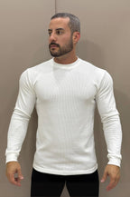 Camiseta Itália Canelada Manga Longa