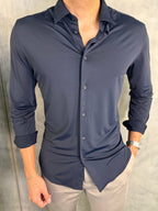 CAMISA M/L TECH POLIAMIDA MARINHO