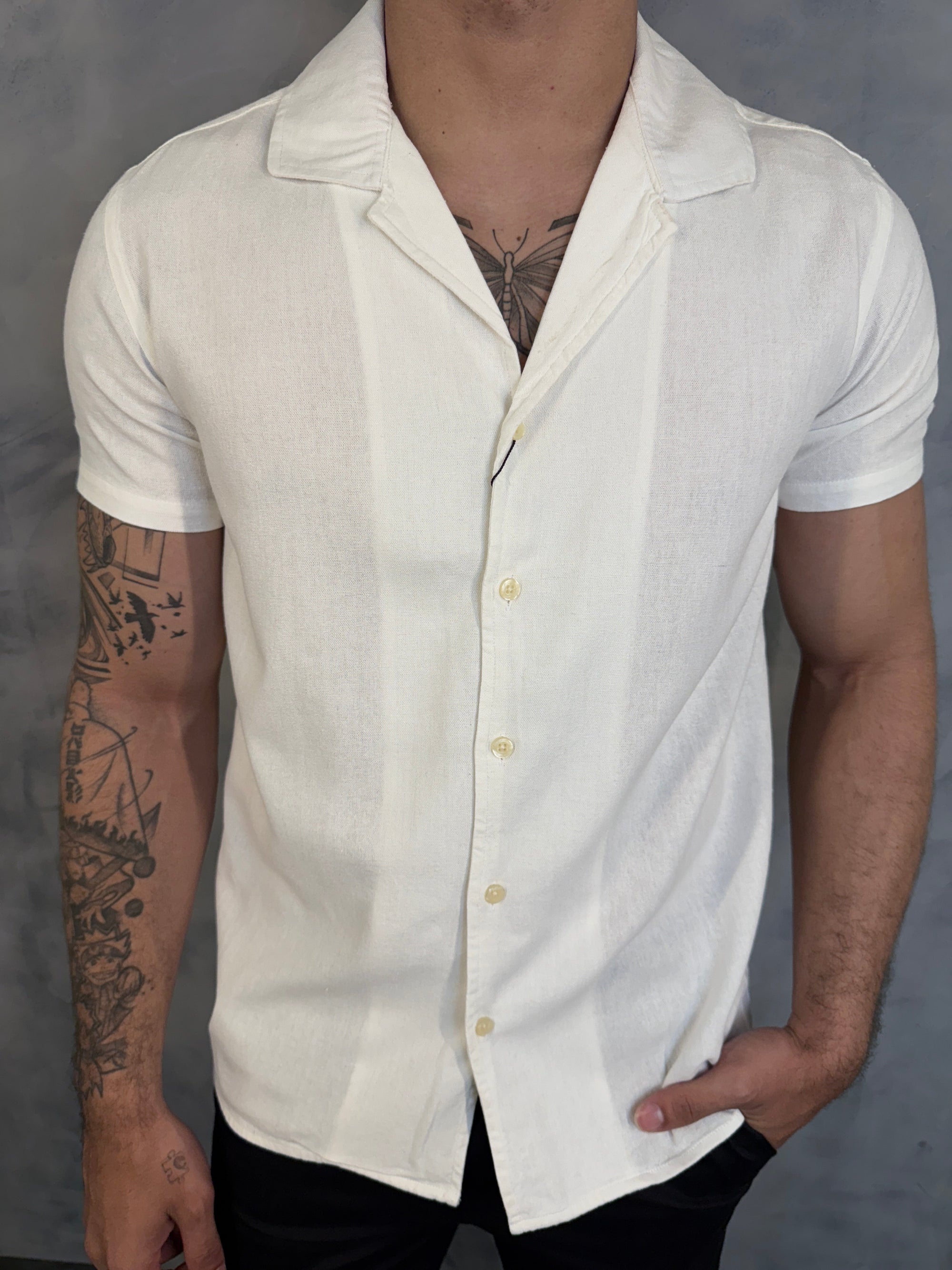 CAMISA M/C MARACÁ PONTO H BRANCO