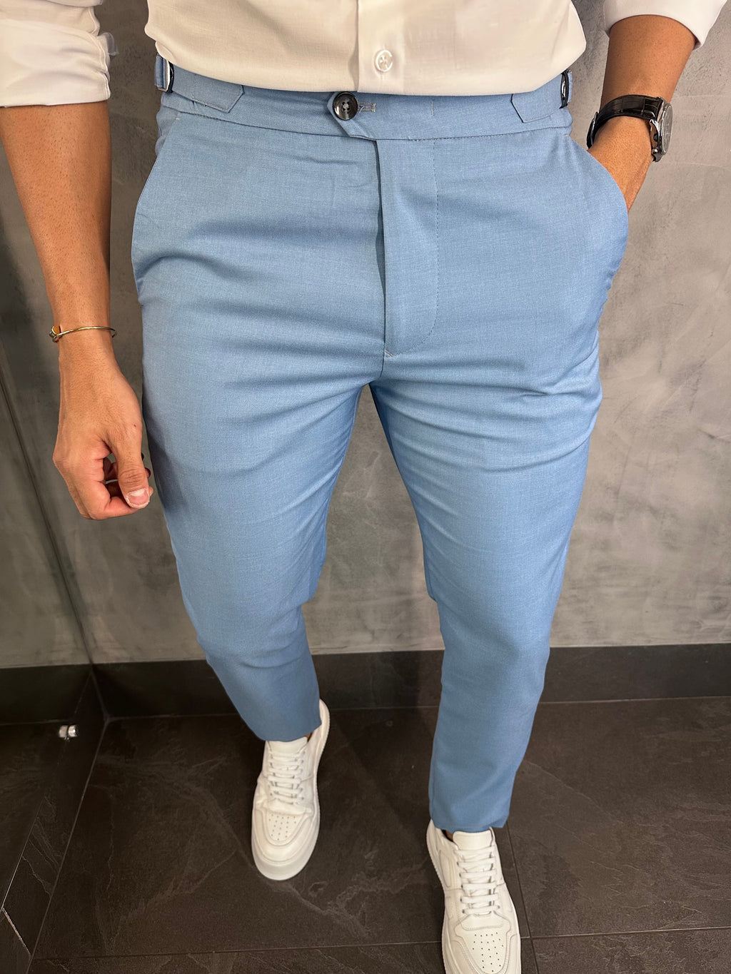 Calça Alf. Skinny Ajuste Fivela