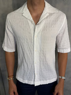 CAMISA M/C TEXTURA BRANCO