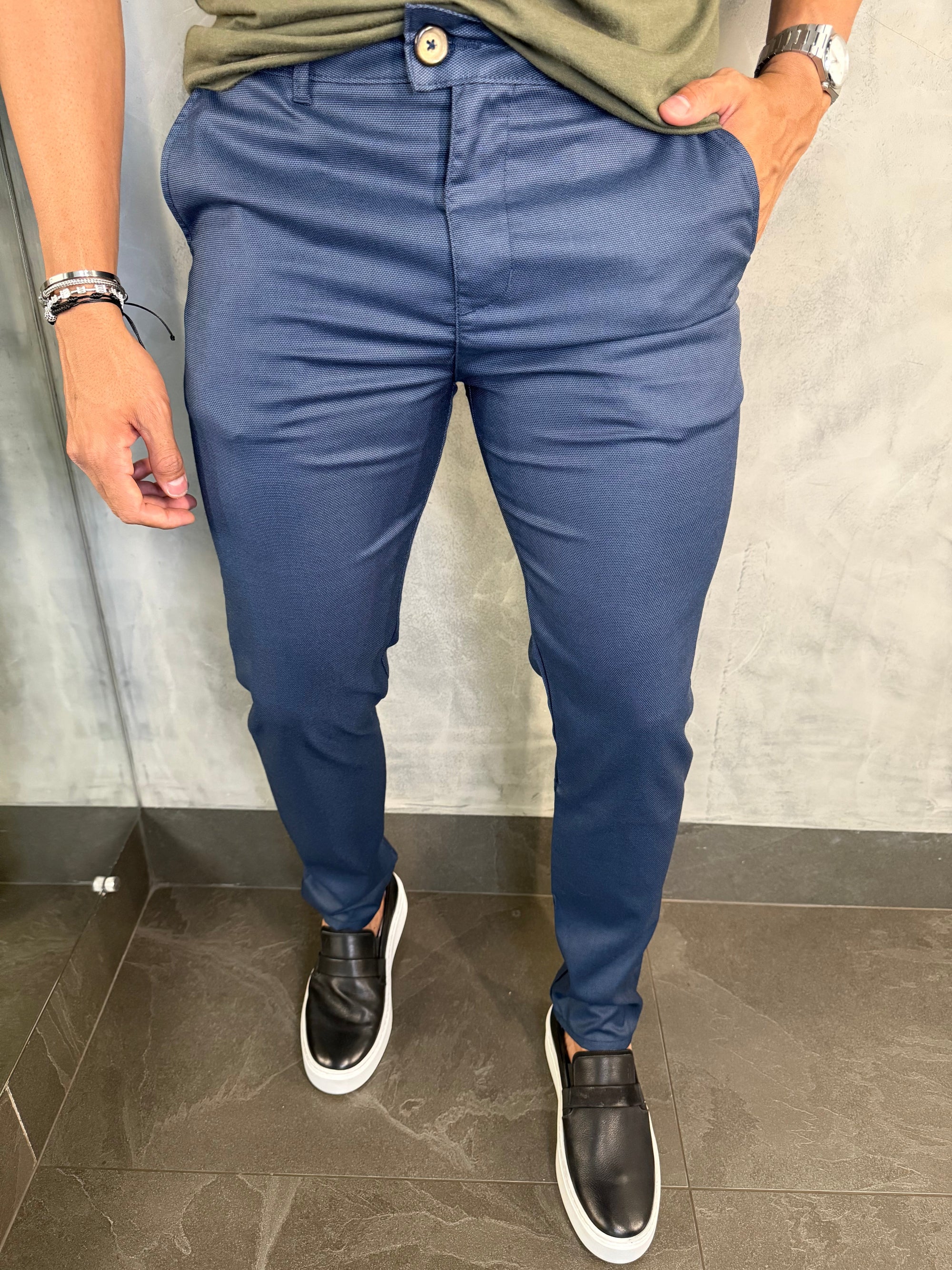 Calça Alf. Pixel Marinho