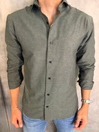 CAMISA M/L SLIM MAQUINETADA