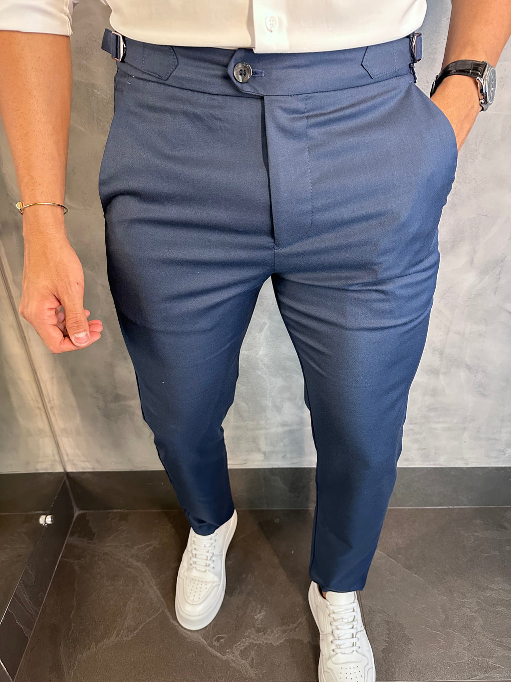 Calça Alf. Skinny Ajuste Fivela