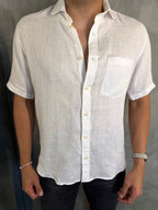 CAMISA M/C PURO LINHO BRANCO