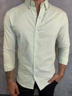 CAMISA M/L OXFORD PONTO H