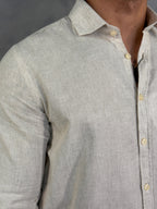 CAMISA M/L MARESIA PONTO H NATURAL