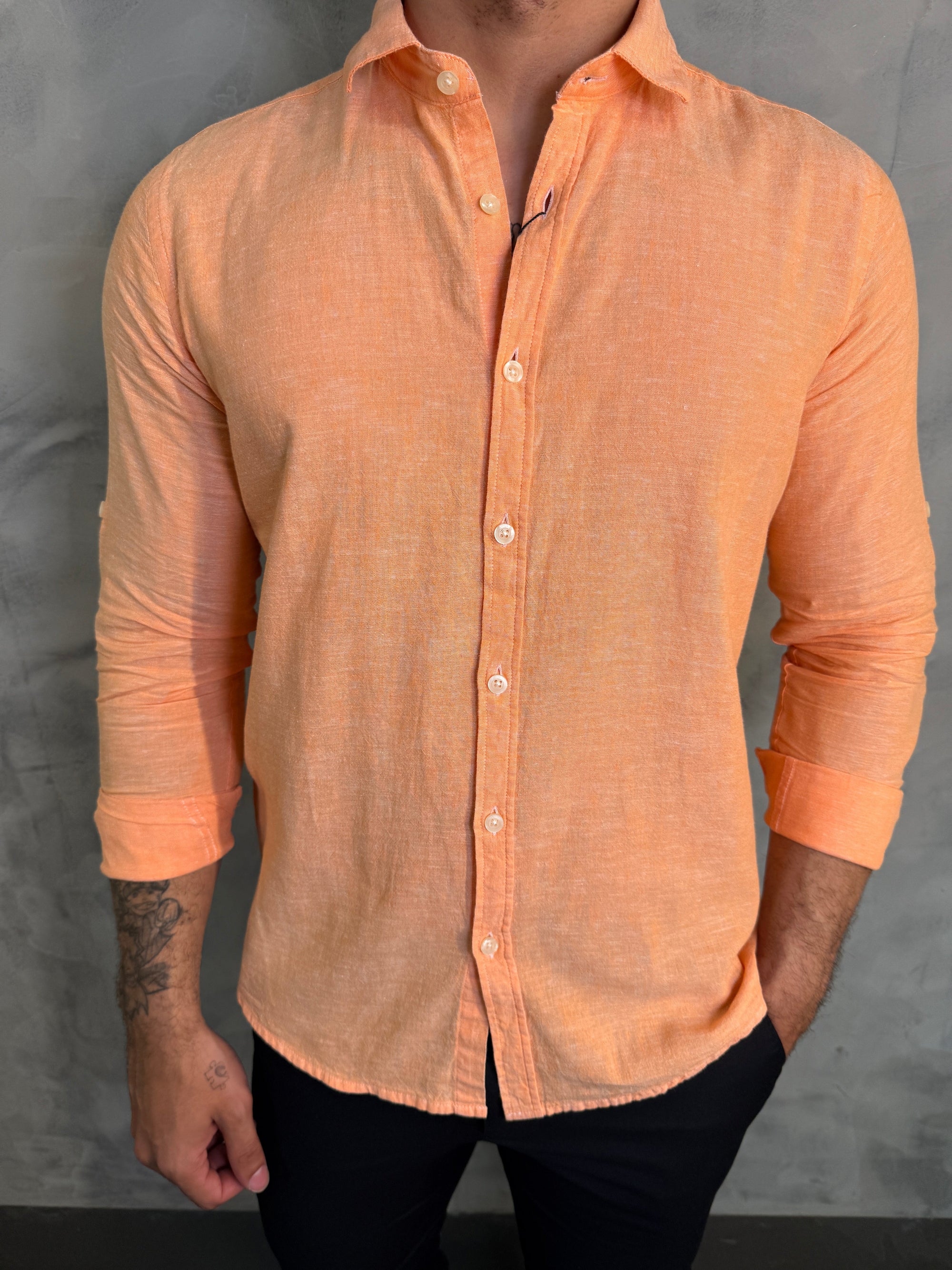 CAMISA M/L MARESIA PONTO H SALMÃO