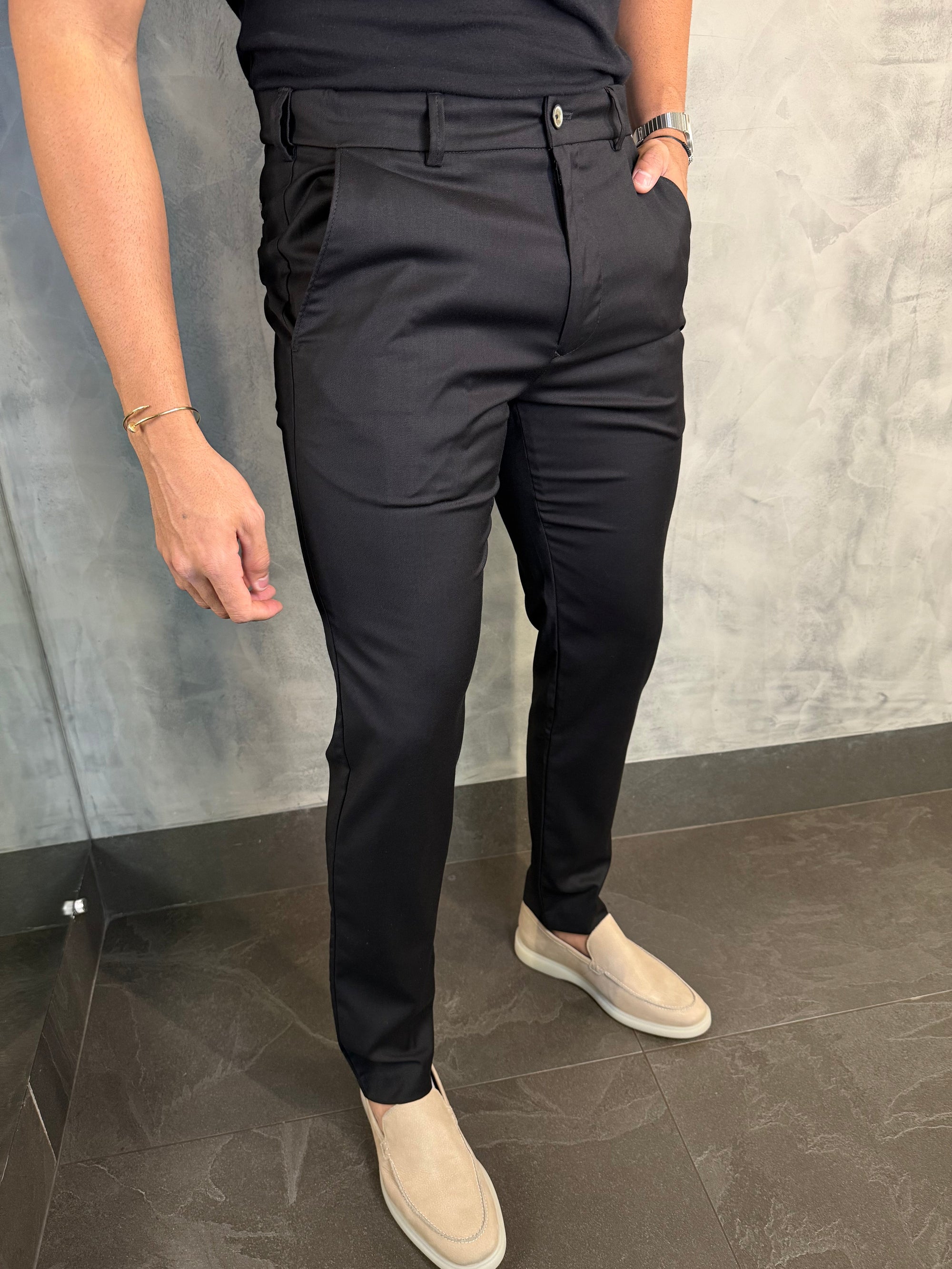 CALÇA ALF. SLIM C/ ELÁSTICO CÓS