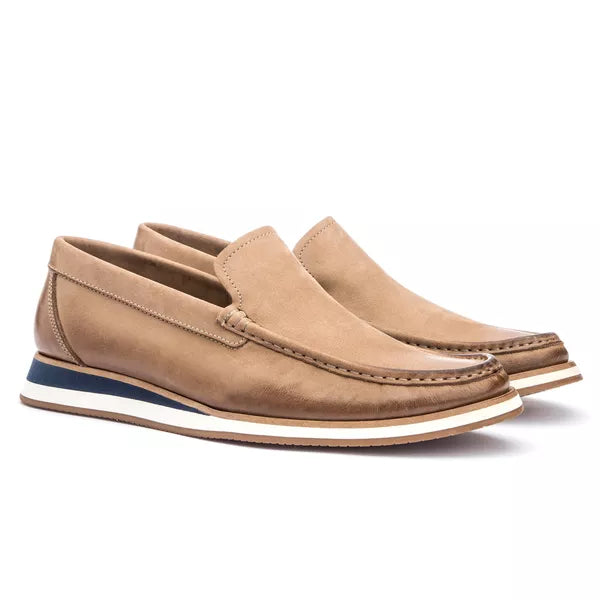 Mocassim Casual Masculino Nobuck Bege