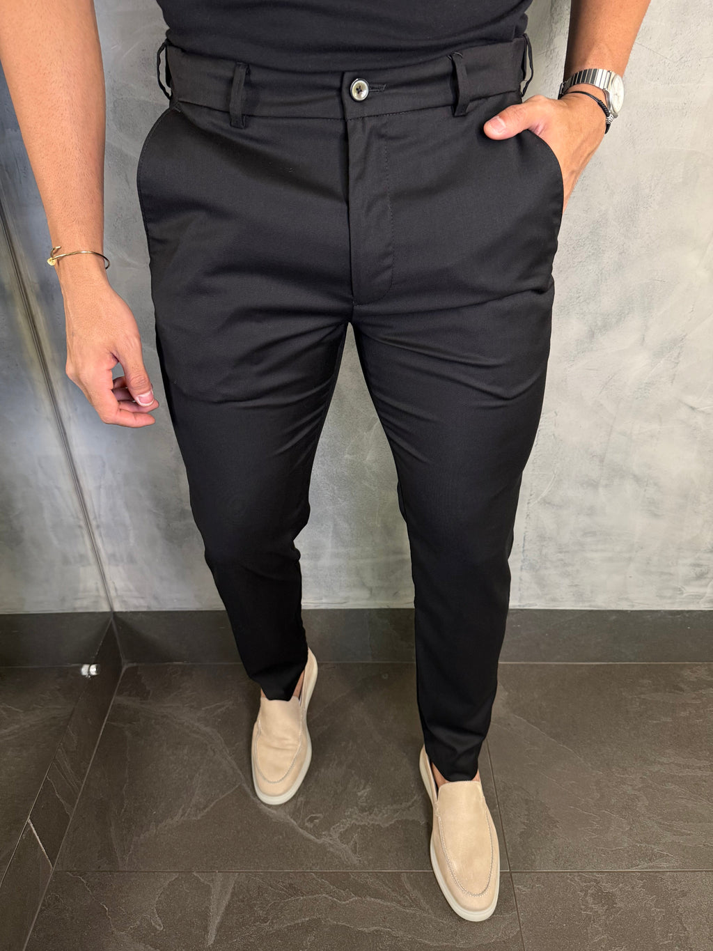 CALÇA ALF. SLIM C/ ELÁSTICO CÓS