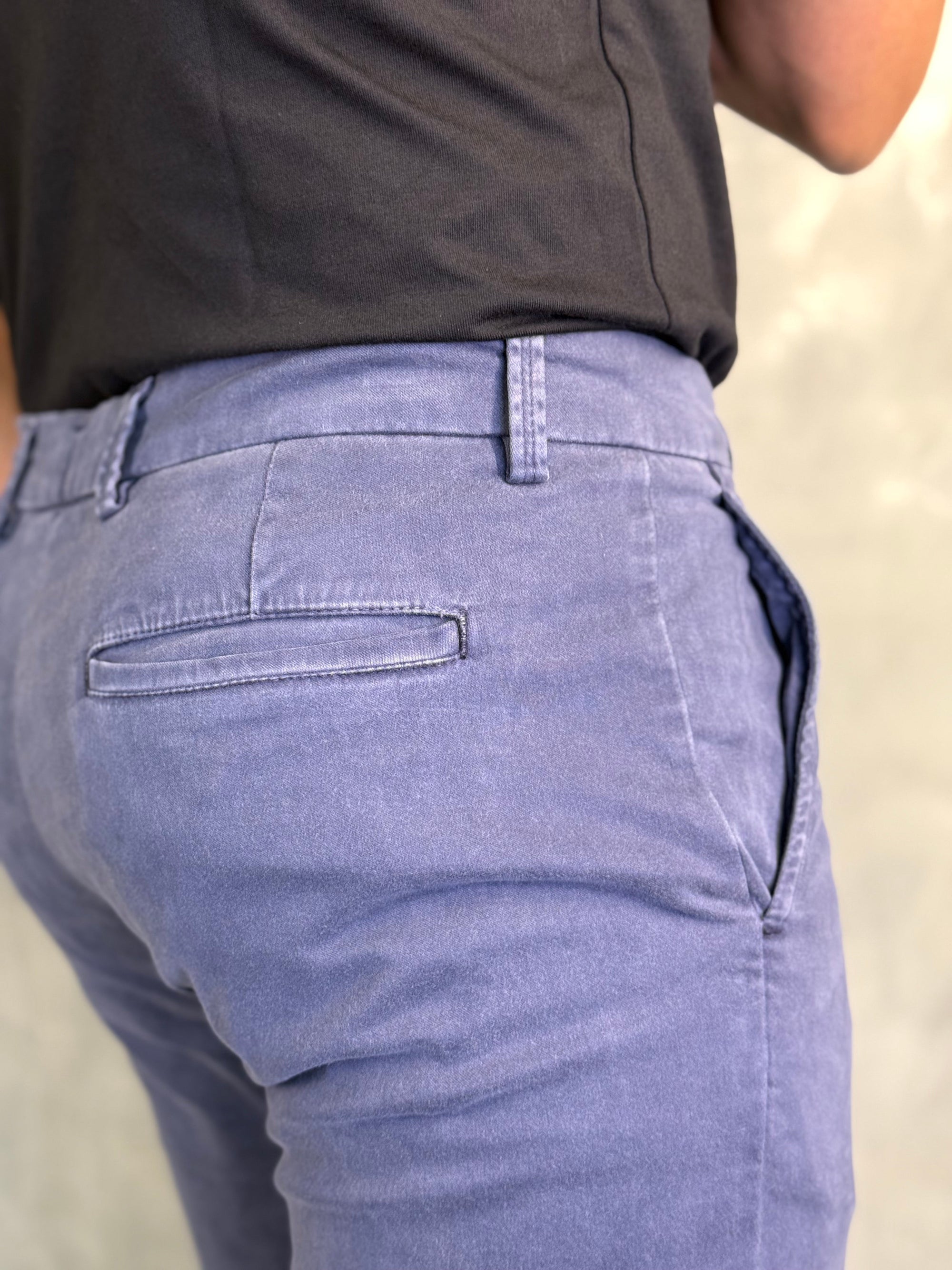 CALÇA ALF SARJA COMFORT SKINNY MARINHO