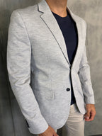 BLAZER MALHA POLIAMIDA CINZA