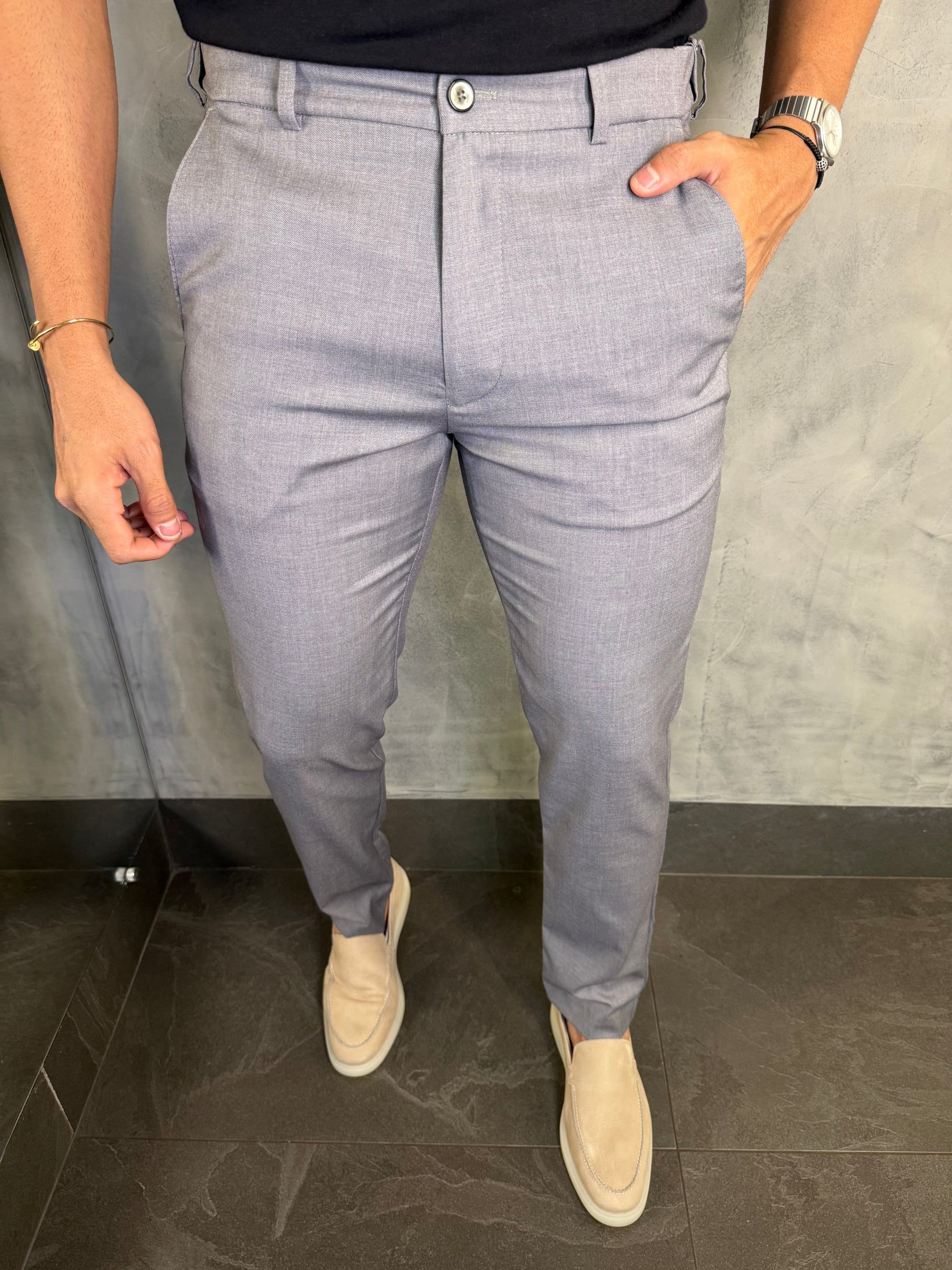 CALÇA ALF. SLIM C/ ELÁSTICO CÓS
