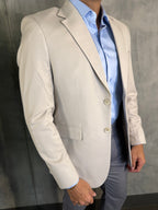 BLAZER SLIM POLIVISCOSE STRETCH LAP LARGA FATIOTA PALHA