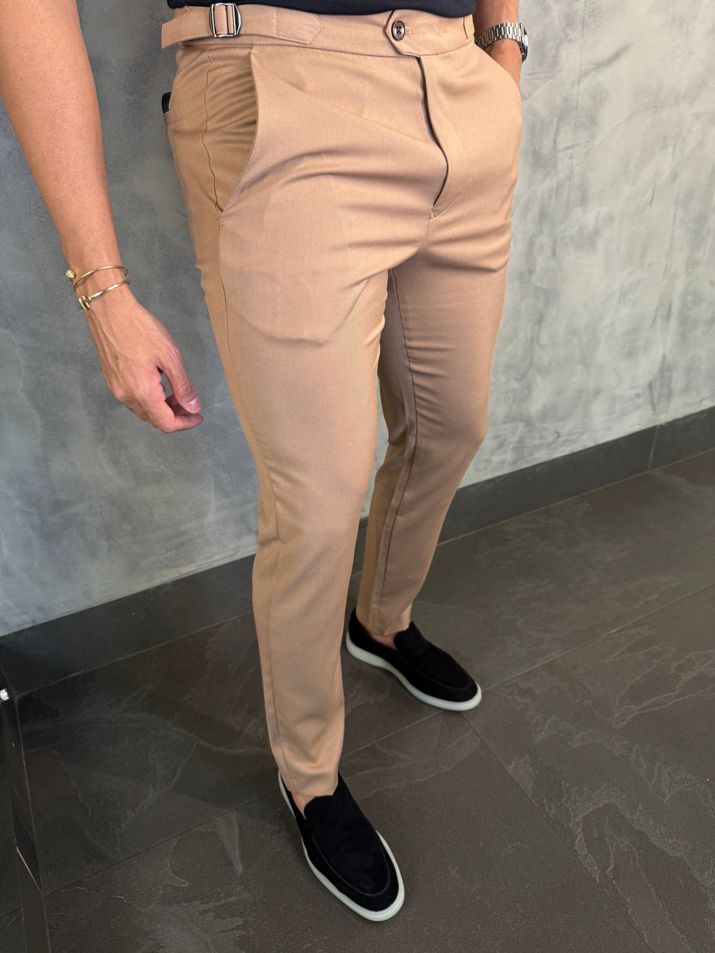 Calça Alf. Skinny Ajuste Fivela