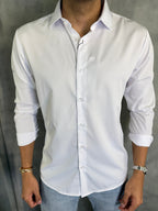 CAMISA M/L FIBRA DE BAMBU BRANCO