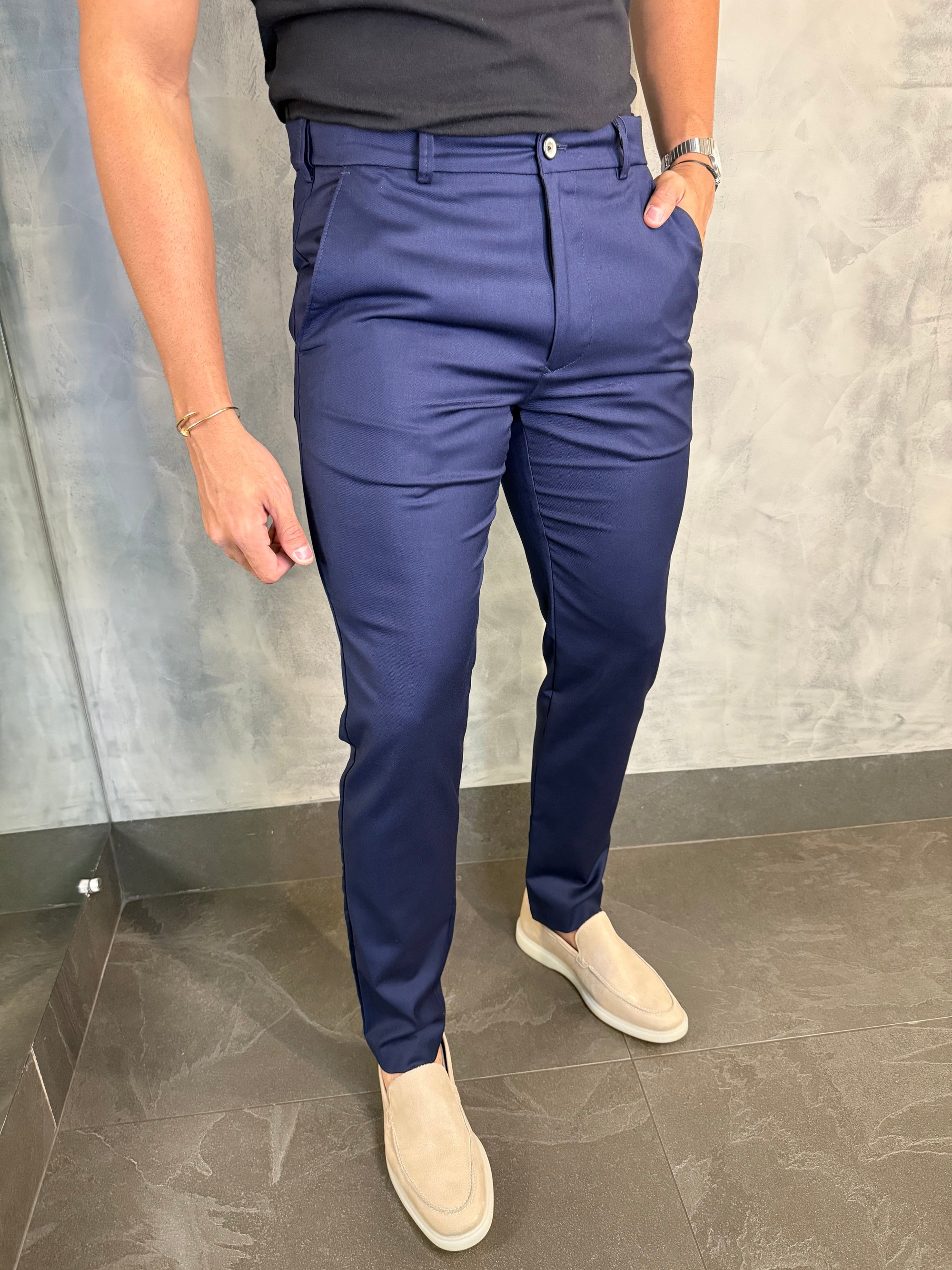 CALÇA ALF. SLIM C/ ELÁSTICO CÓS