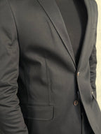 BLAZER SLIM SARJA LISO DOCTHOS PRETO