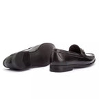 Sapato Masculino Mocassim Em Couro Preto