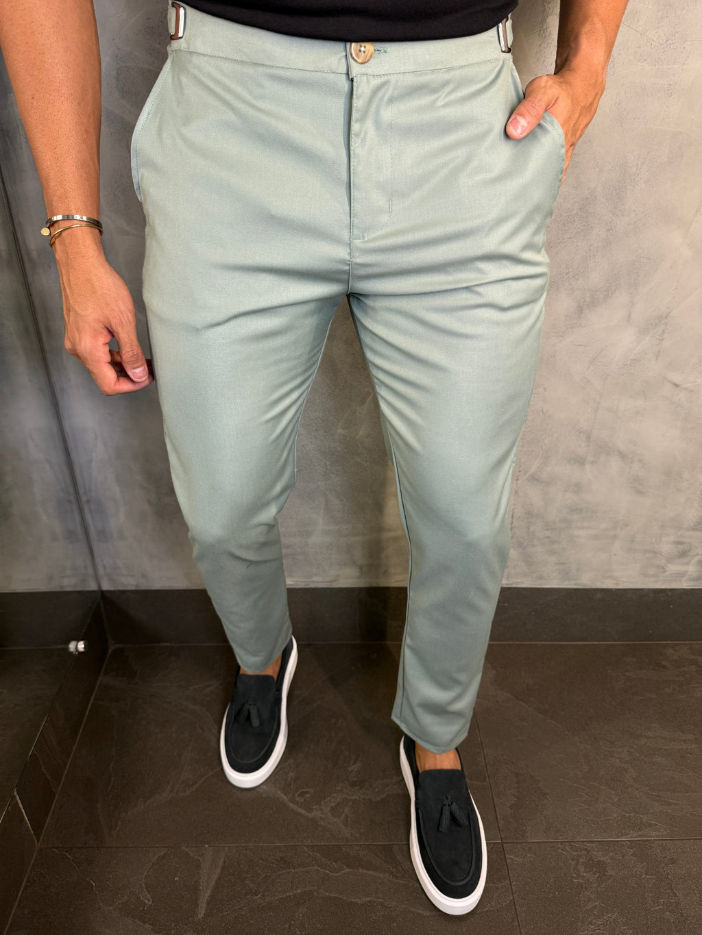 CALÇA ALF. FIRENZE PONTO H VERDE MENTA