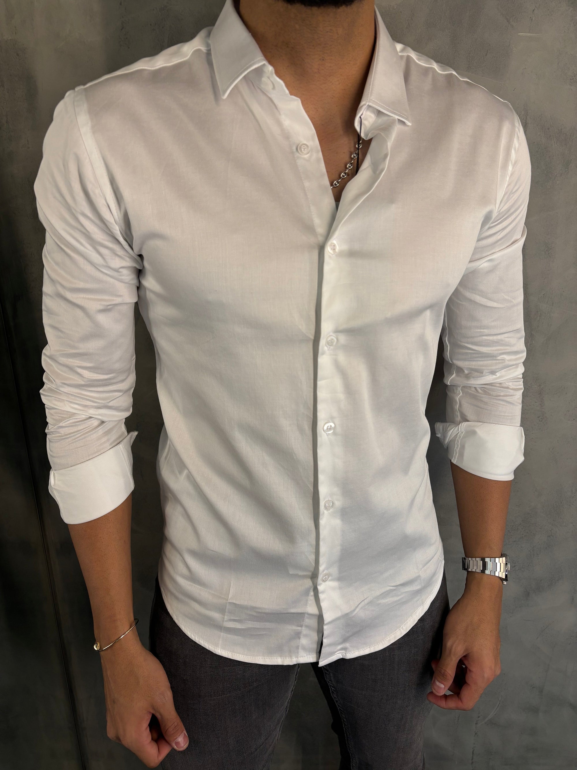 CAMISA M/L ACETINADA