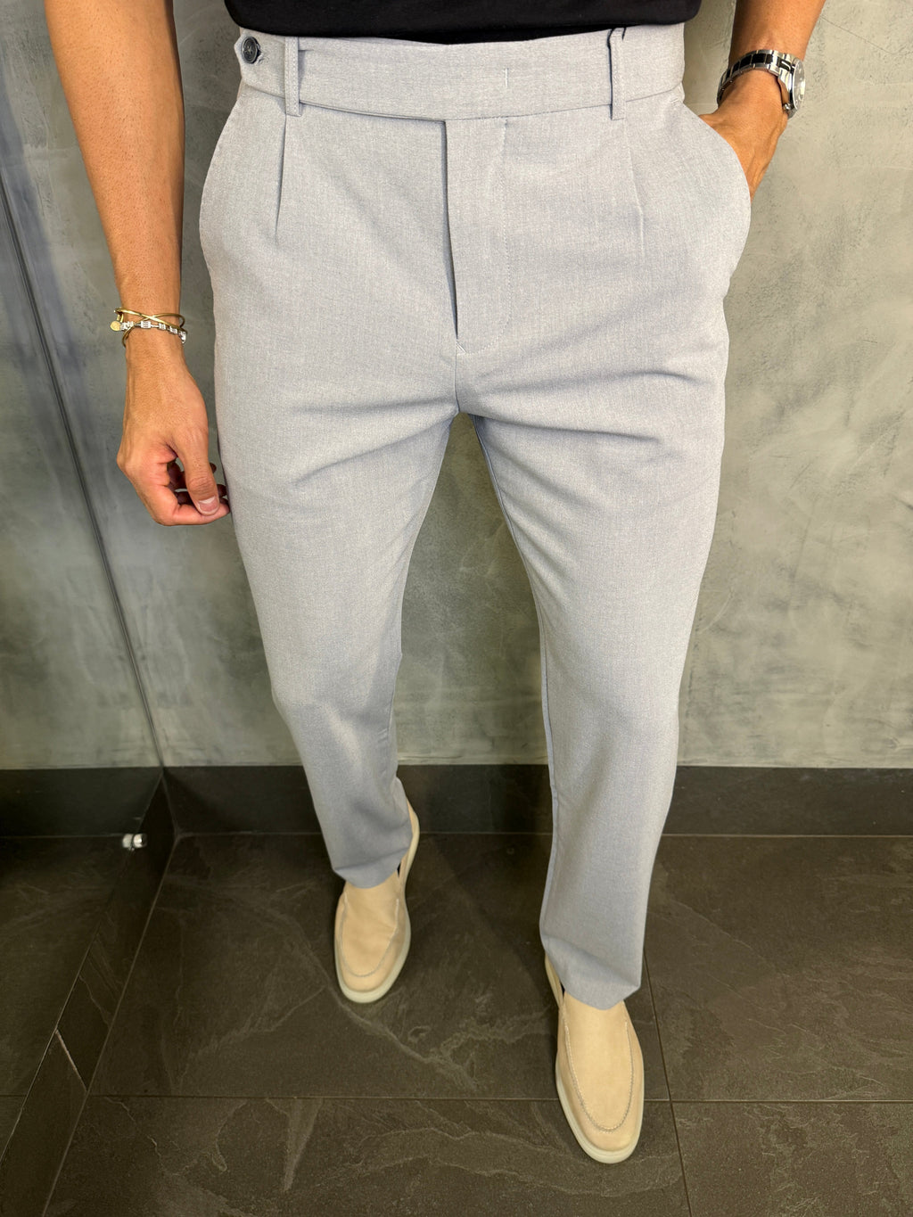 CALÇA ALF. LOOSE BOTÃO PASSANTE