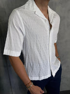 CAMISA M/C TEXTURA BRANCO