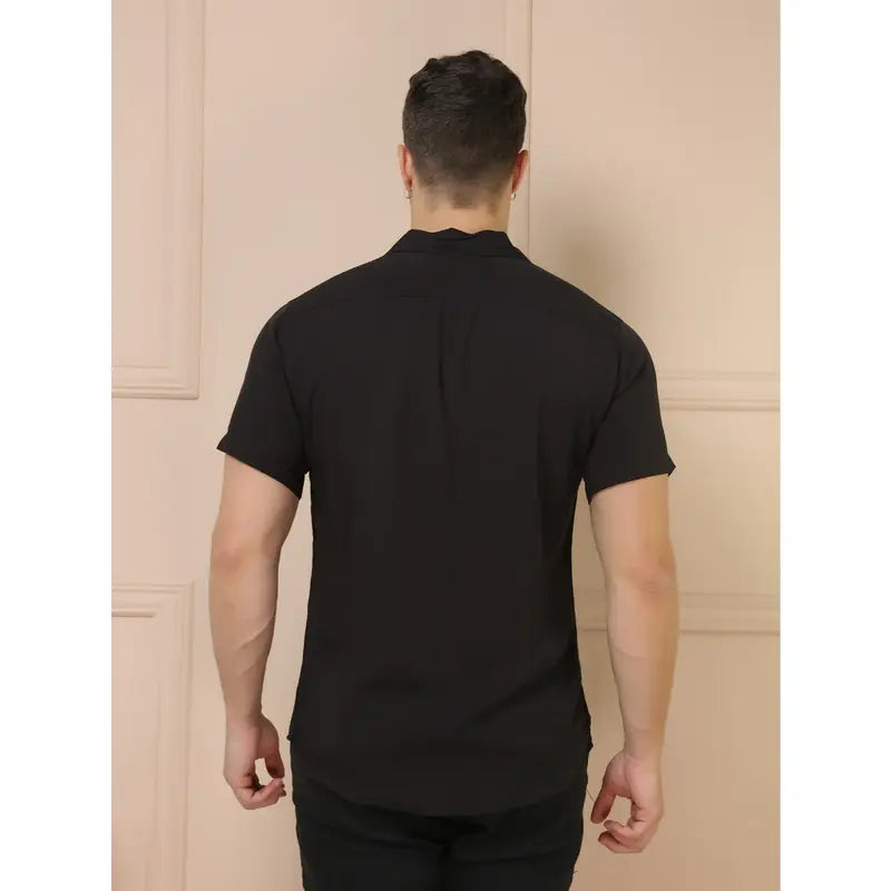 Camisa Social Masculino Manga Curta De Botão Lisa shirt