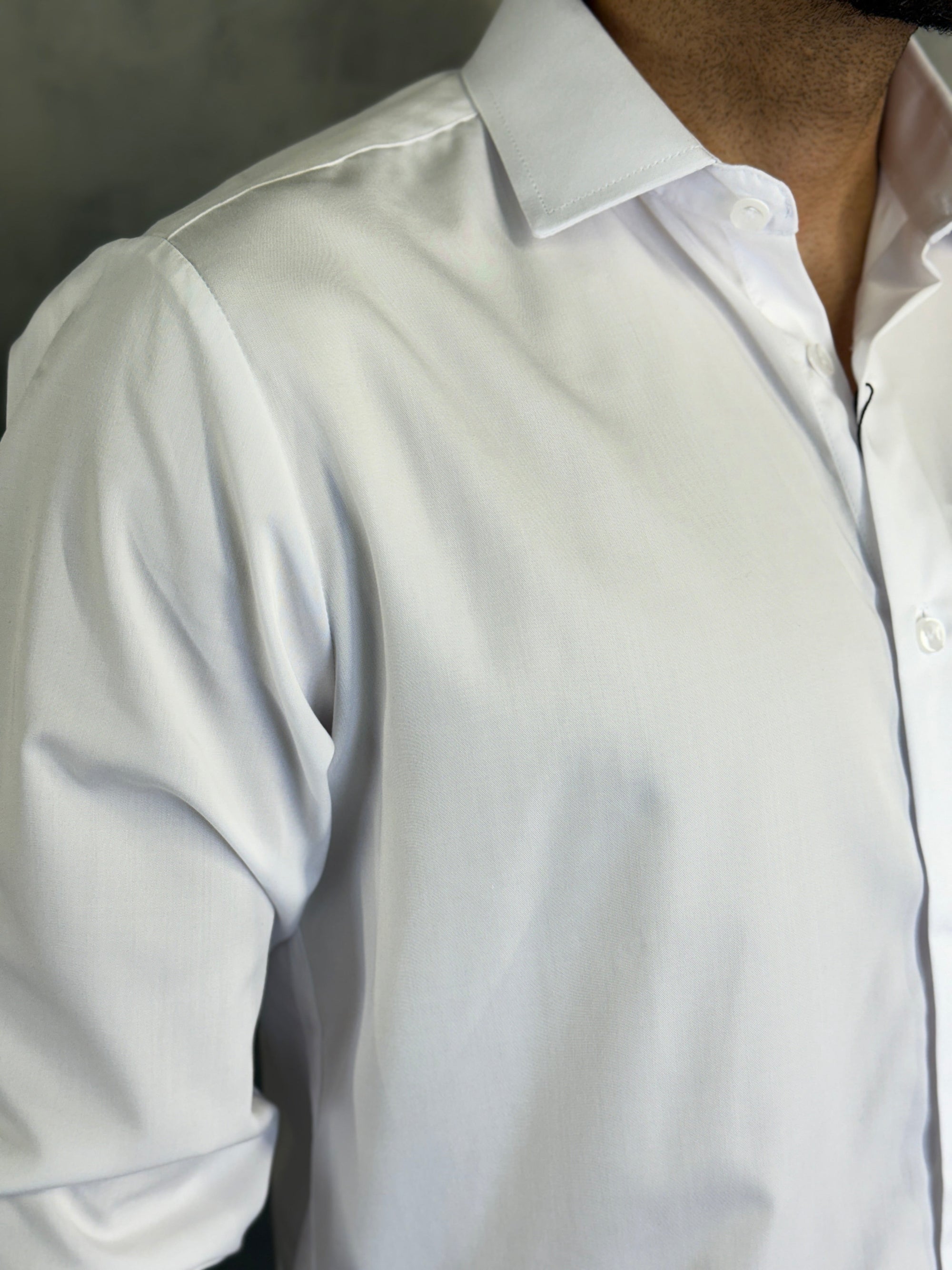 CAMISA M/L FIBRA DE BAMBU BRANCO