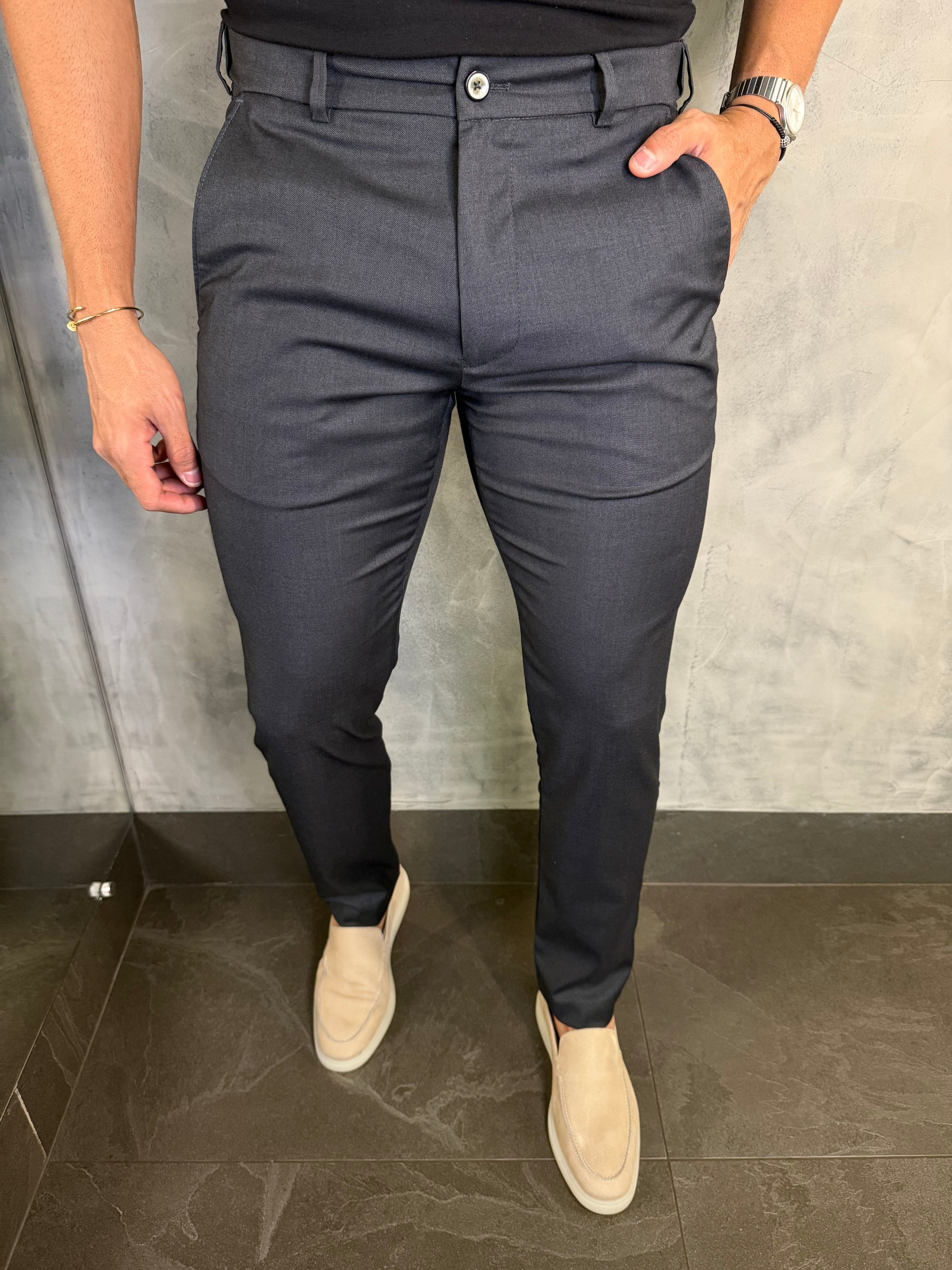 CALÇA ALF. SLIM C/ ELÁSTICO CÓS