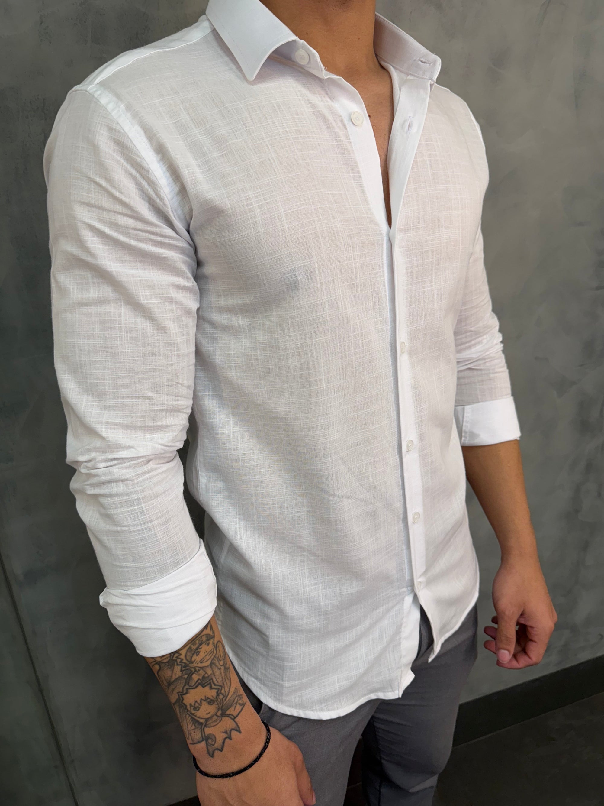 CAMISA M/L FLAME BRANCO