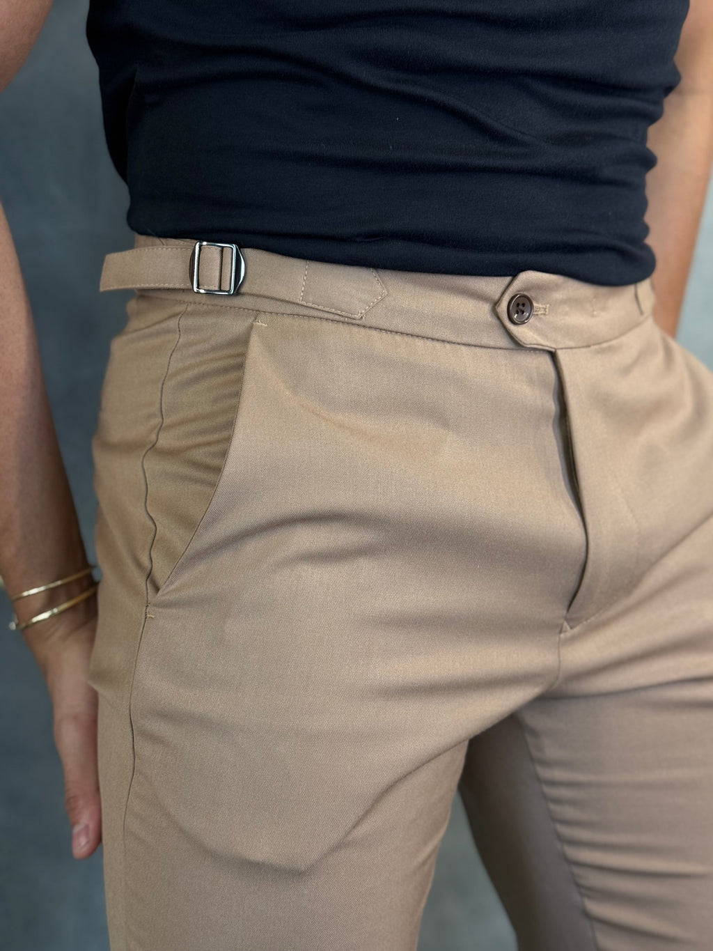 Calça Alf. Skinny Ajuste Fivela
